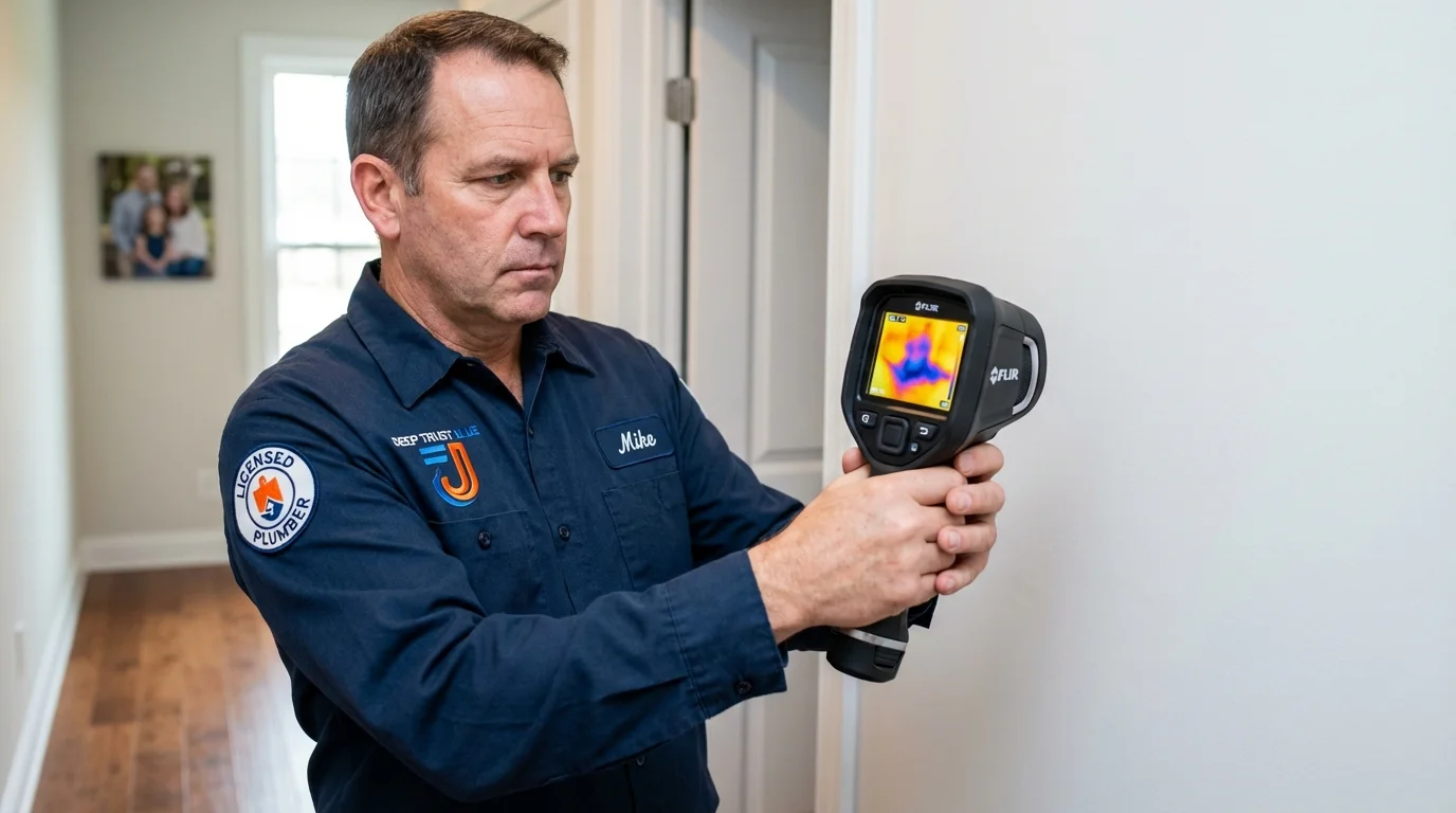 Thermal imaging leak detection by Johns Plumbing LLC in Steep Falls